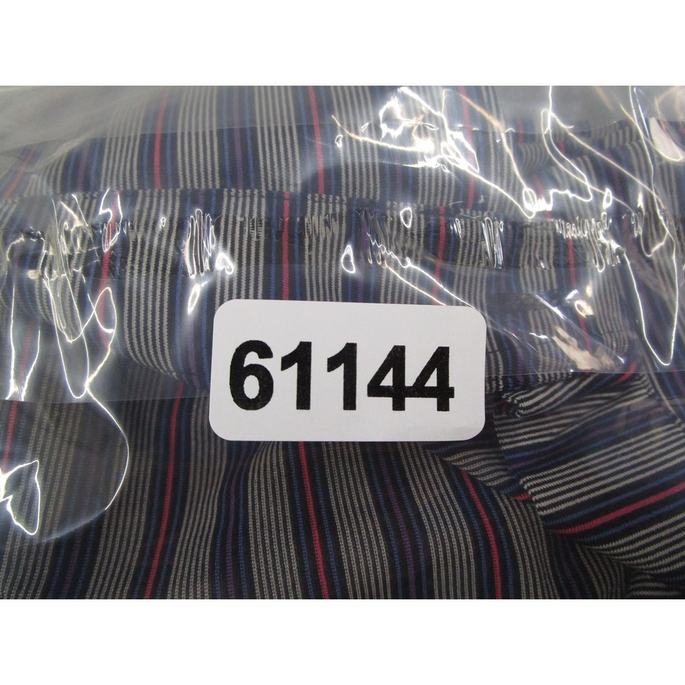 Turtleson Mens Performance Polo Shirt Large Striped Blue Purple Pink Golf S/S - Picture 9 of 9